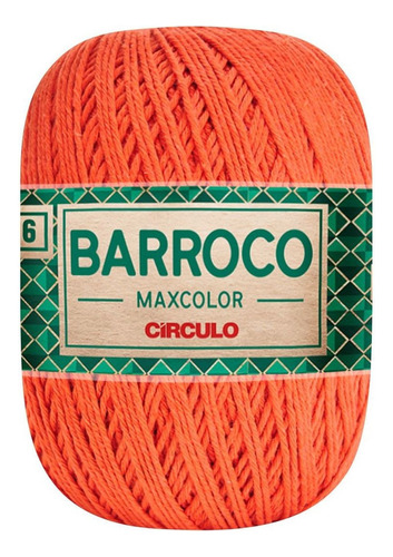 Barbante Barroco Maxcolor 6 Fios 400gr Linha Crochê Colorida Cor Telha