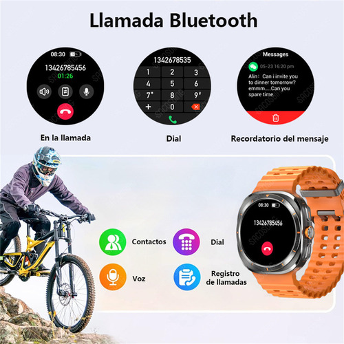 Reloj Inteligente Hombres Bt Para Samsung Galaxy Watch Ultra