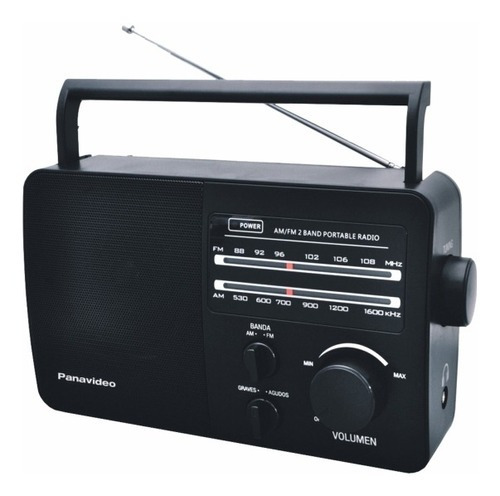 Radio Portátil Panavideo Pv-96ac Am Fm Pilas Y 220v Portable