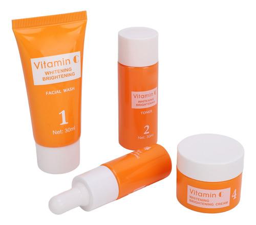 Kit Completo De Cuidado Facial Con Vitamina C Para Blanquear