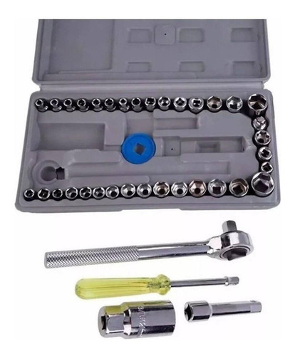 Caja Herramietas Juego De Dados 40 Piezas Con Chicharra Aiwa