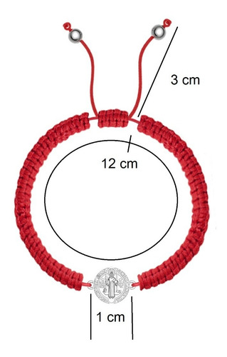 Imagen 2 de 8 de Pulsera San Benito De Plata 925 Niño O Niña 12cm Agálea