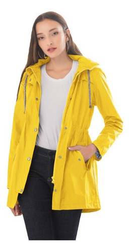 Chaarra Impermeable With Capucha Rompevientos Larga De D [u]