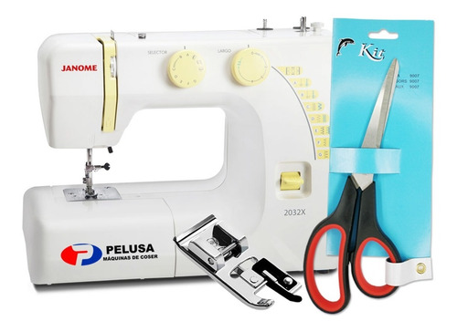 Imagen 2 de 10 de Janome 2032x + Tijera Y Falso Overlock De Regalo!!!!! Gtía.