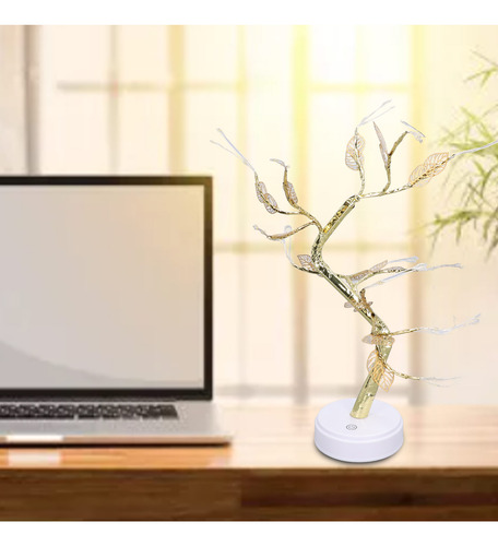 Árbol Noche Luz Control Táctil Mesa Rama Ajustable Led