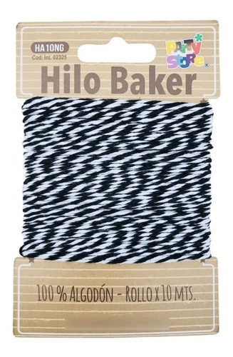 Imagen 2 de 10 de Hilo Algodon Bicolor Baker Twine X 10 Metros Varios Colores