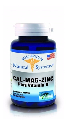 Calcio Magnesio Zinc Y Vitamina D X 60 Soft + Envio