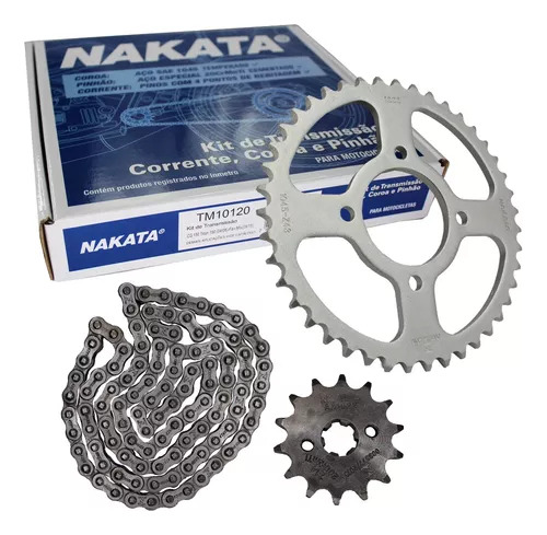 Kit Coroa Corrente Pinhão  Cg 150 Ks 2008 Nakata Original