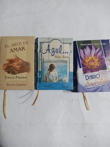 Pack 3 Minilibros.arte De Amar/azul/diario Espiritual