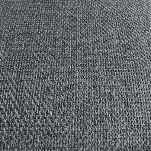 Sillón Modulo Central Latt Lino Dalton Color Gris Oscuro
