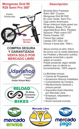 Bmx Mongoose Grid 90 360° (Reacondicionado)