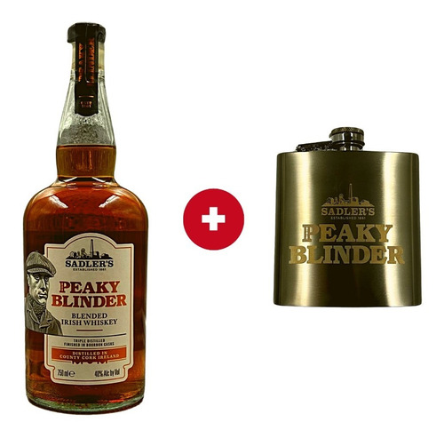 Pack Regalo Whiskey Peaky Blinder Irlandés + Petaca