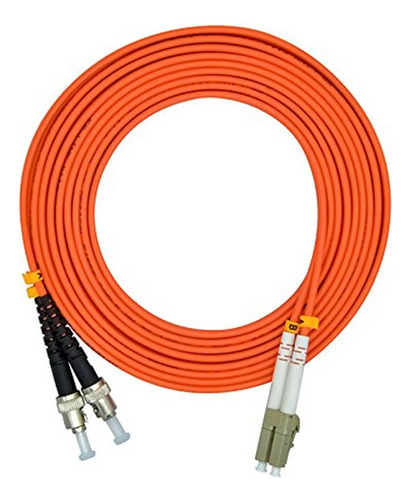 Jeirdus - Cable De Fibra Optica Multimodo (6.6 ft, Lc A St, 