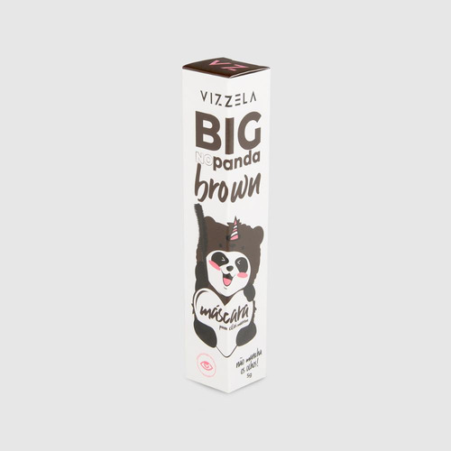 Máscara De Cílios Big No Panda Brown Vizzela Cor Marrom