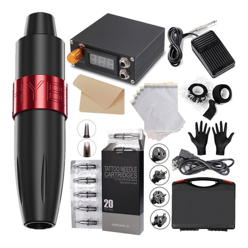 Kit Tatuar Pen Rotativa Tipo Para Tatuaje Profesional