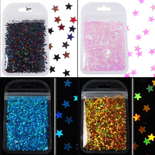 12 Colores Brillo Holográfico Resina Epoxi Rstar Mariposa M