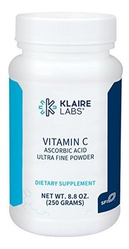Klaire Laboratorios De Vitamina C En Polvo - Ácido Puro 1000