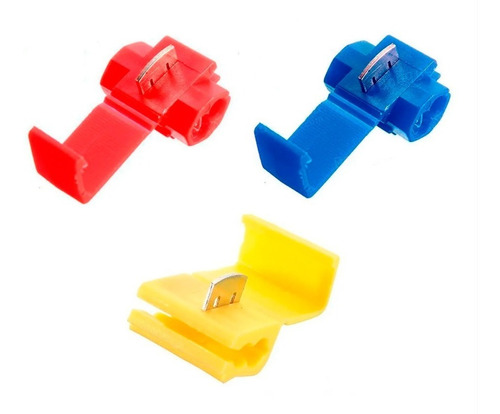 Imagem 2 de 10 de Kit 100 Conector Elétrico Derivação Emenda Cabo Fios Taplink