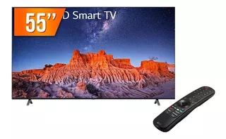 Smart Tv 55 4k LG 55uq801c Thinq Ai Wi-fi Bluetooth - Preta