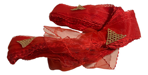 100 Mts Cinta Navideña 5 Cms Organsa Satin Roja