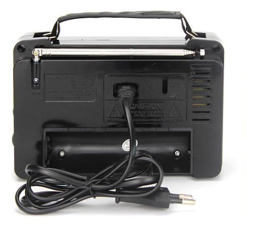 Rádio Portátil Multifuncional Retrô De Banda Completa Rx606a