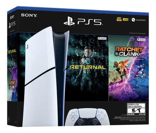 Sony Playstation 5 Ps5 Slim 1tb + 2 Juegos De Regalo