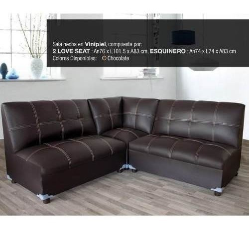 Sala Modular Modelo Italia 2 2 E - Chocolate Këssa Muebles