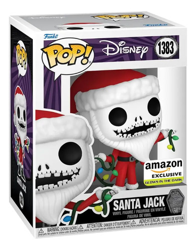Funko Pop Disney Santa Jack Exclusivo Amazon Gitd