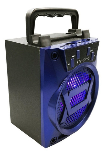 Bocina Bluetooth 3 Pulgadas Con Luz De Led Usb Kts-1049