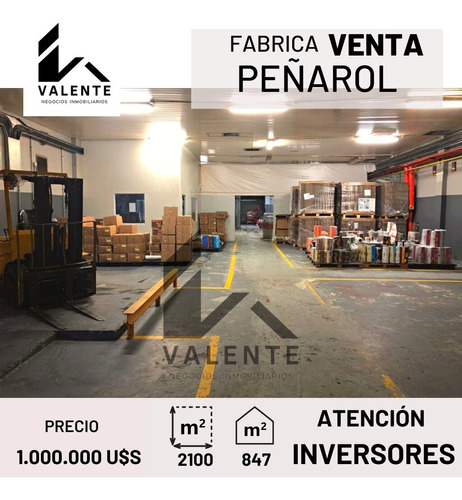 En Venta Fabrica En Barrio Peñarol Con 847 M² Edificados En Un Predio De 2100m². Muy Buena Rentabilidad, Se Vende Actualmente En Pleno Funcionamiento.