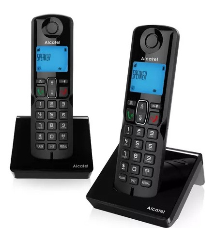 Teléfono Inalámbrico Alcatel S250cb Duo- Negro