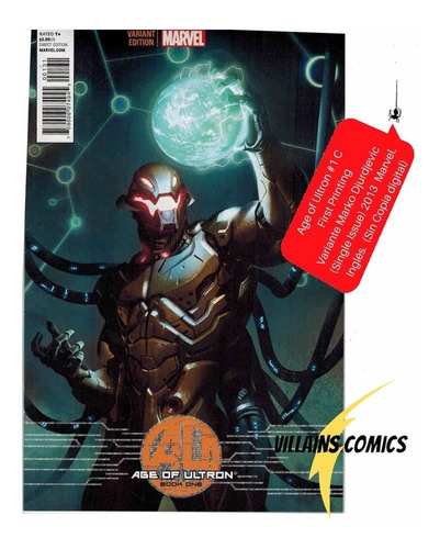 Comics Age Of Ultron #1 (variante Marko Djurdjevic) Inglés 