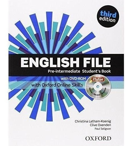 English File Pre Intermediate Student´s Book 3rd Ed.  Oxford