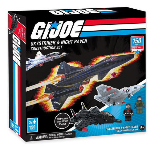 Gi Joe Skystriker & Night Raven Jet Fighter - Juego De Const