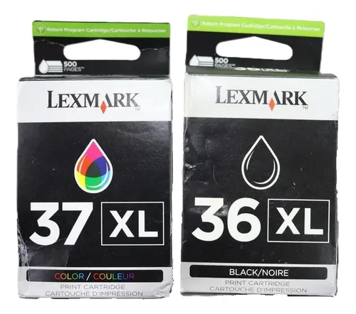 3-Pack 36XL & 37XL Remanufactured Ink Cartridges For Lexmark Printers - Black & Tri-Color