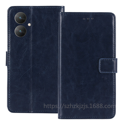 Funda De Cuero Tipo Billetera Para Xiaomi Poco M6 5g