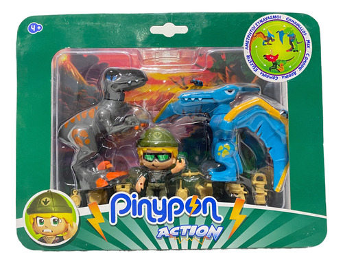 Pinypon Action Pack Dinosaurios & Explorador 