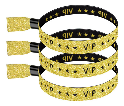 Paquete De 100 Pulseras De Tela Vip Para Eventos, Pulsera De