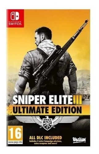 Sniper Elite 3 Ultimate Edition Switch Envio Imediato