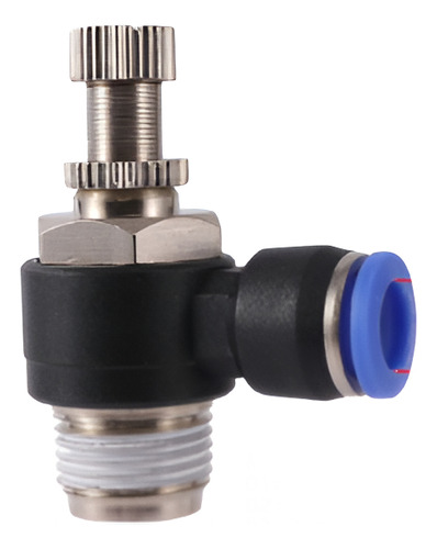 Paquete 10pz Regulador De Caudal 1/4od-1/4npt Ar-nsc1/4n2b-a