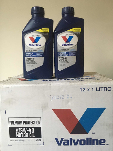 Aceite Valvoline 15w40 Semi-sintético.