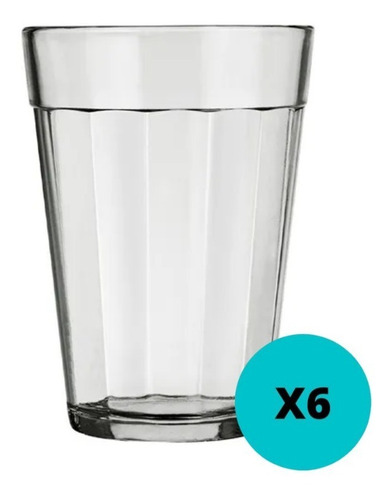 Vaso Americano 300ml X6 Nadir Vidrio