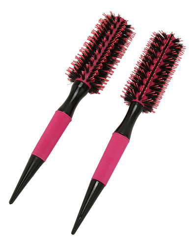Peine Redondo Para Peinar El Cabello, 2 Piezas, Mango Ergonó