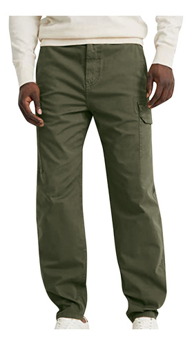 Pantalones K Para Hombre, Estilo Casual, Color Liso, Recto,