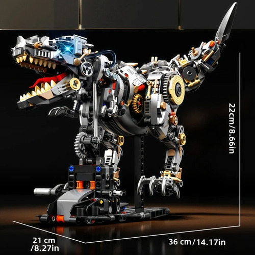 Blocos De Montar Dinossauro Mecânico Educacional