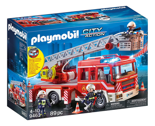 Playmobil City Action 9463 Camión De Bomberos Con Escalera