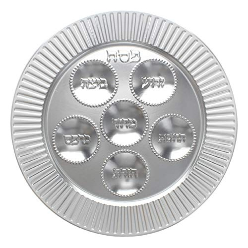 Plato Seder Plastico (10 Unidades) - Plato Tradicional De 13
