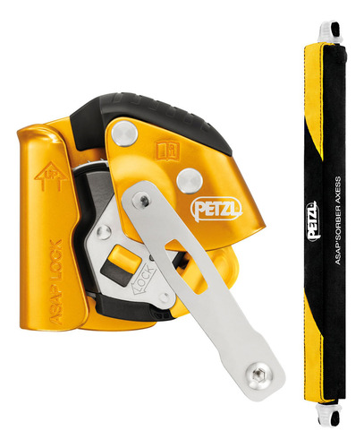 Bloqueador Anticaídas Petzl Asap Lock + Absorbedor Axess 40