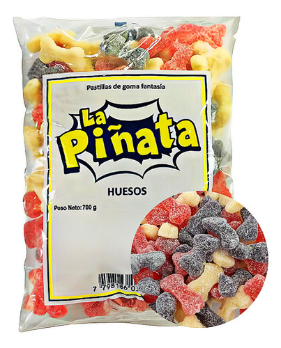 Gomitas La Piñata Huesos X700 G