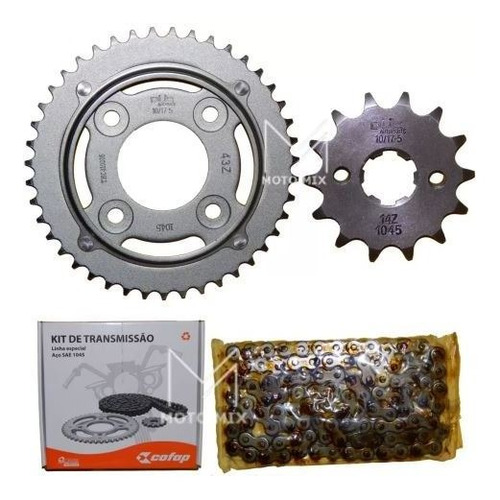 Imagem 1 de 3 de Kit Relação (transmissão) Cofap Honda Cg 125 Fan 09 Até 14